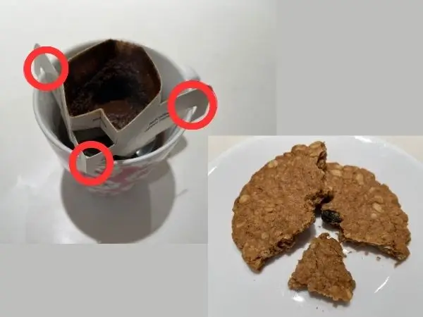 ポストコーヒーとヴィーガンクッキー