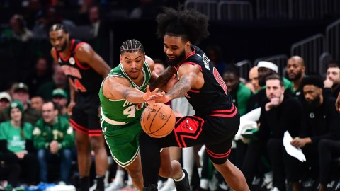 Houston Rockets guard Jaden Springer and Chicago Bulls guard Coby White