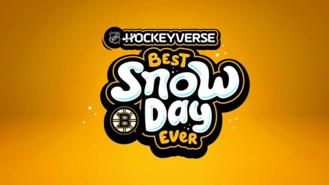 Boston Bruins "Best Snow Day Ever"