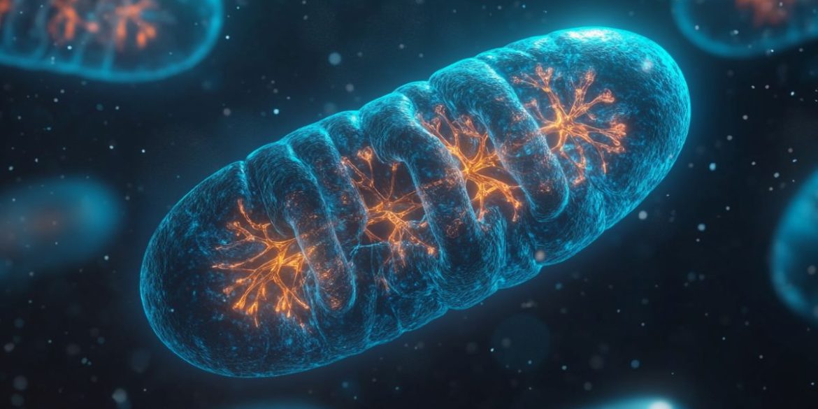 This shows mitochondria.