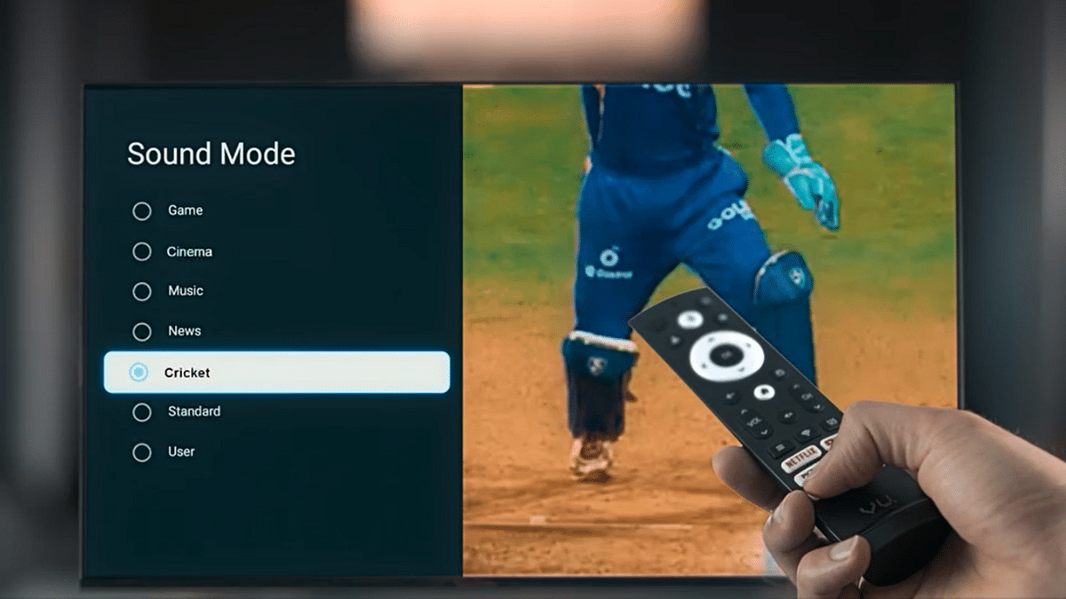 Sound Setting VU TV Cricket Mode 2024