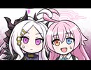 【ブルアカ手描き動画】ホシノとヒナのアホ毛【百合】