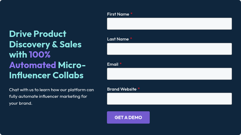 Drive Product Discovery & Sales with 100% Automated Micro-Influencer Collabs