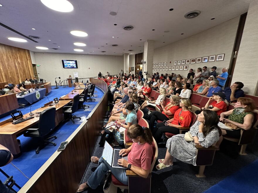 Hundreds of testifiers signed up to voice their thoughts on a proposed phase-out of certain short term rentals at an 11-hour-long Maui Planning Commission meeting on Tuesday.