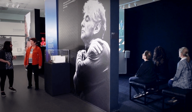 Installation view of “Leonard Bernstein: The Power of Music."