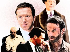 From clockwise left: Damian Lewis in Homeland, Steve Buscemi in Boardwalk Empire, Andrew Lincoln in The Walking Dead, Jon Hamm in Mad Men, and Bryan Cranston on Breaking Bad. (Ed Johnson)