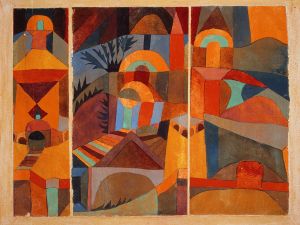 Paul Klee's Tempelgärten from 1920. (Photo: Courtesy of The Berggruen Klee Collection at the Metropolitan Museum of Art)
