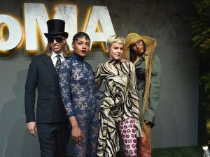 Singer Robyn (2nd-R) and bandmates attend the 2016 Museum of Modern Art Party in the Garden at Museum of Modern Art on June 1, 2016 in New York City.