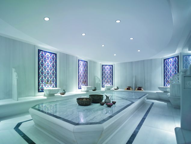 Turkish Hammam bath at the Shangri-La in Istanbul