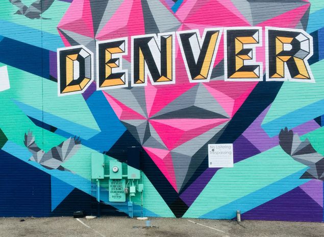 A colorful mural in Denver