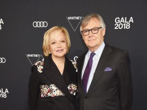 Lucy Mitchell-Innes (L) and David Nash attending the 2018 Whitney Gala