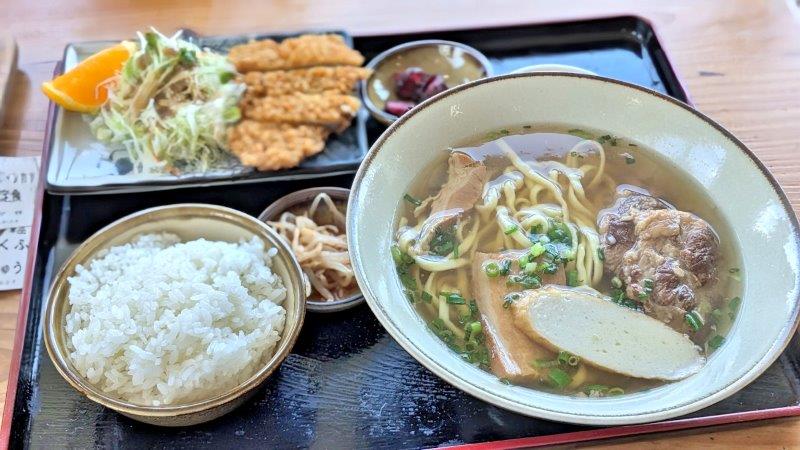 そばトンカツ定食