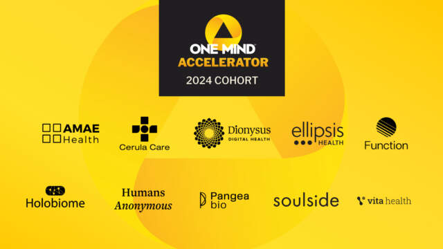 2024 Cohort of Mental Health Startups, One Mind Accelerator