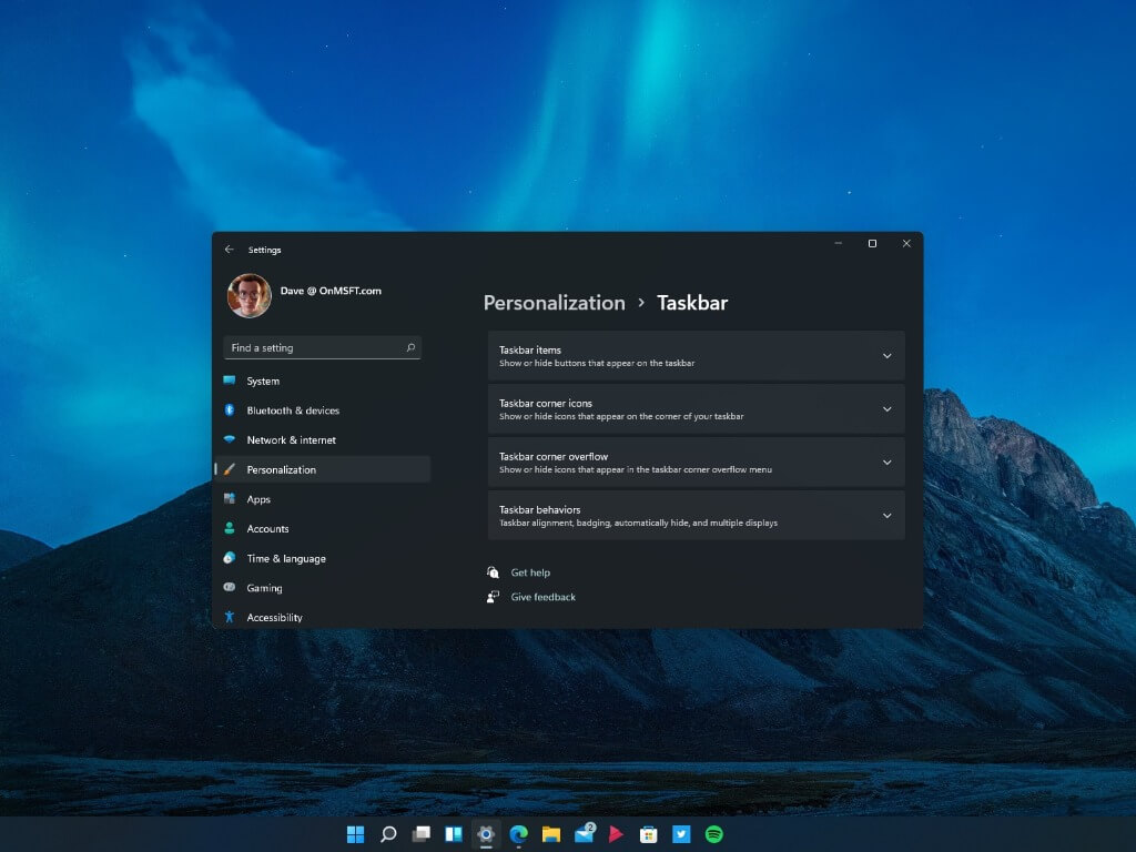 Windows 11 Taskbar