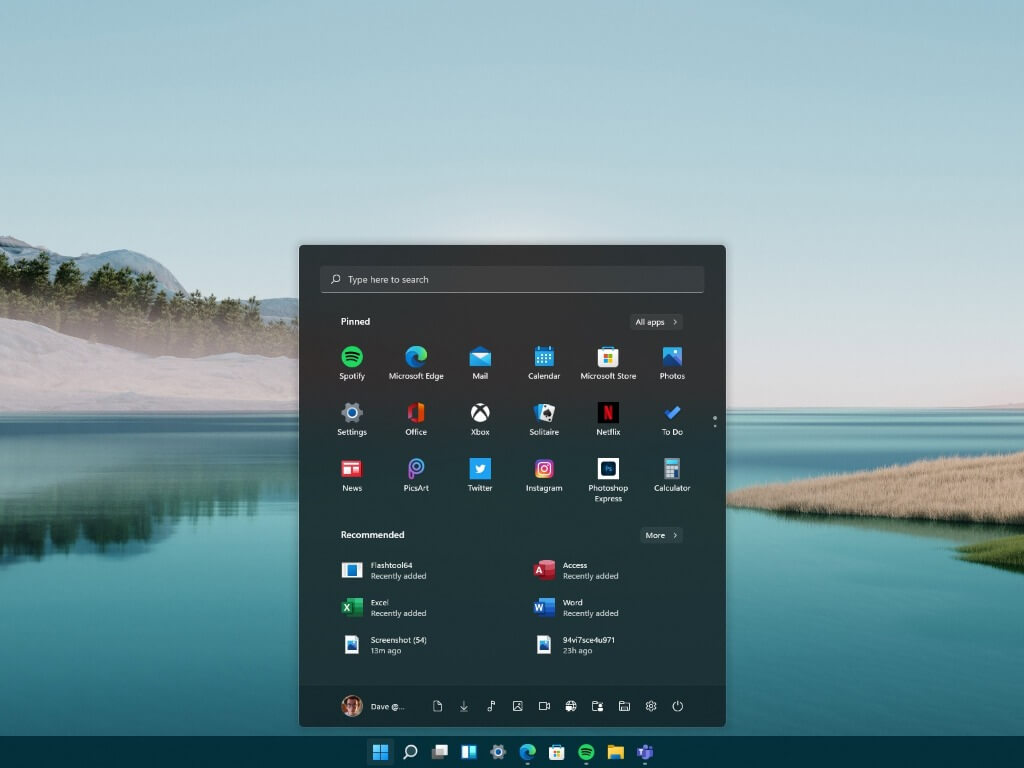 Windows 11 Start Menu