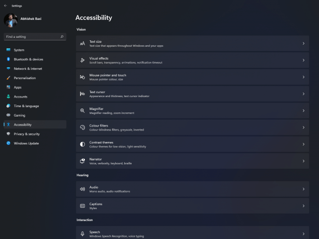 Windows 11 Accessibility