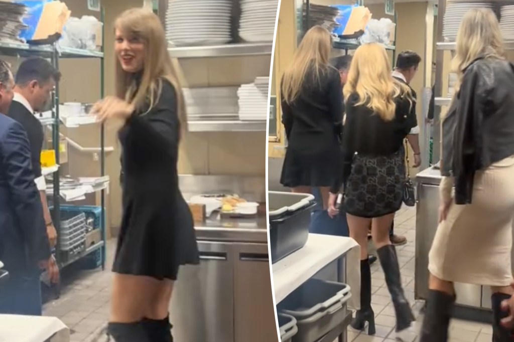 Watch how Taylor Swift and famous gal pals snuck out of LA hotspot to avoid crowds