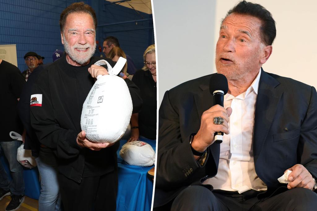 Arnold Schwarzenegger bombarded by law enforcement on Thanksgiving as police respond to bomb threat