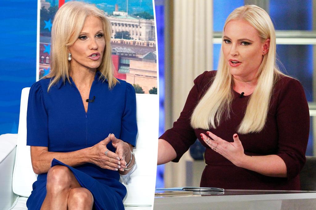 Either Kellyanne Conway screamed in Meghan McCain’s face, or she politely shared her thoughts with the former ‘The View’ host