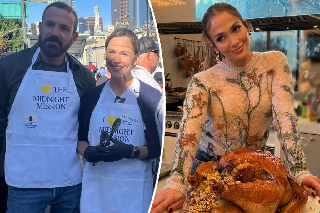 Jennifer Lopez gives glimpse of her Thanksgiving as Ben Affleck spends holiday with Jennifer Garner