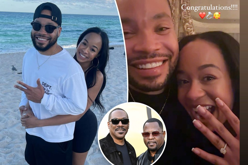 Martin Lawrence’s daughter Jasmin and Eddie Murphy’s son Eric engaged after more than 3 years of dating