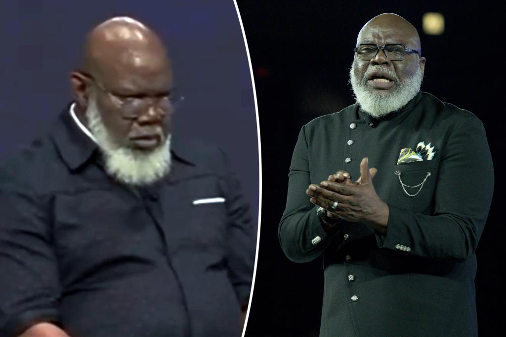 Bishop TD Jakes needed emergency surgery for ‘life-threatening calamity’ after health scare during live sermon