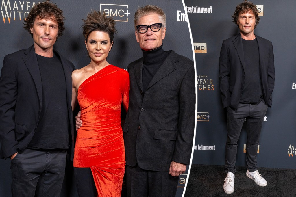 Harry Hamlin’s son, Dimitri, makes rare red carpet appearance with dad and Lisa Rinna