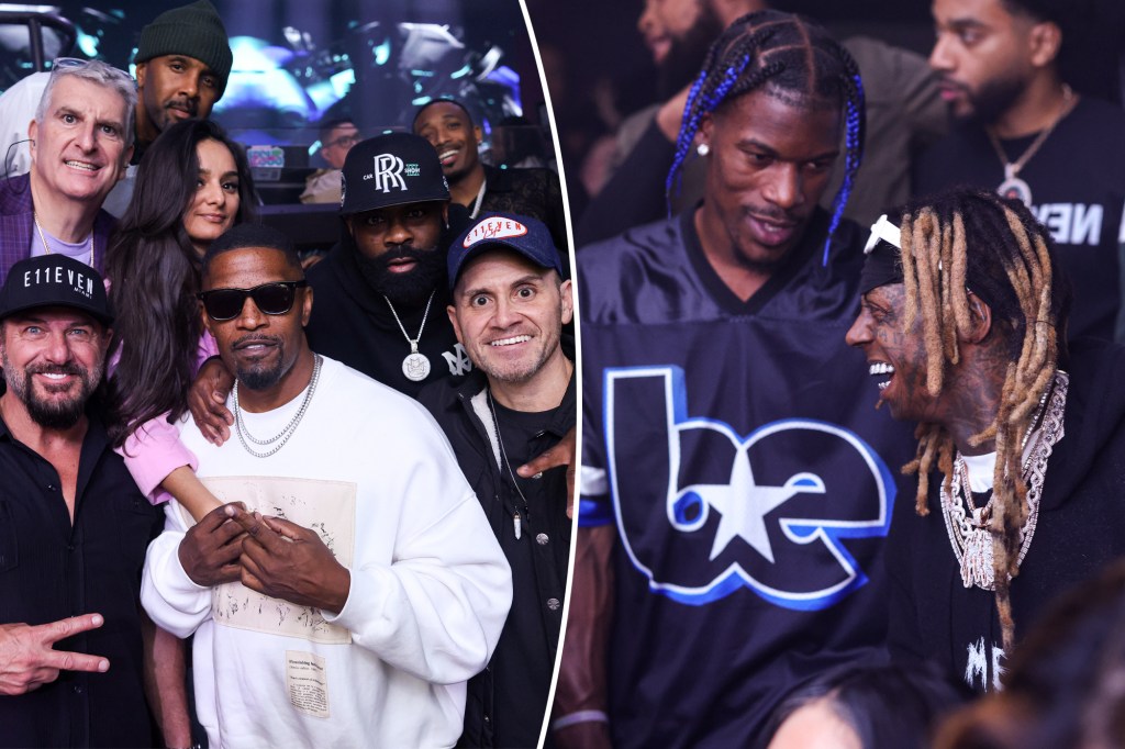 Jamie Foxx parties past 4 a.m. at E11even’s starry bash during Miami Art Basel with Lil Wayne, Jimmy Butler and more