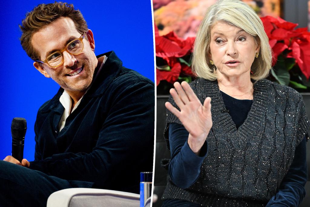 Ryan Reynolds says Martha Stewart calling him ‘not so funny’ is actually an ‘incredibly valid observation’