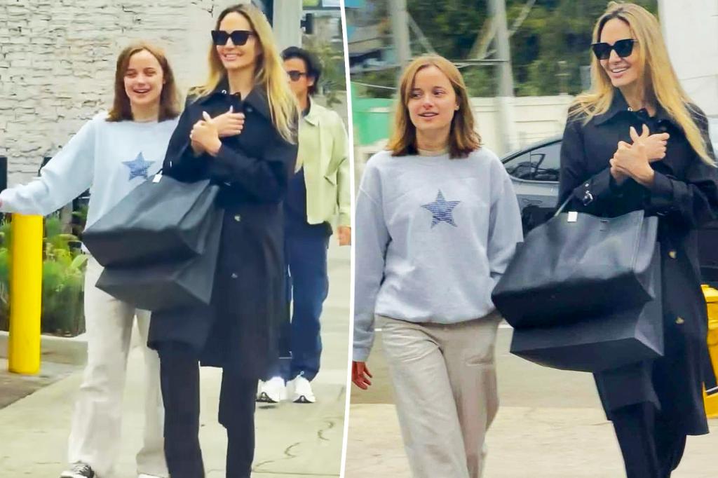 Angelina Jolie and Vivienne Jolie-Pitt go on mother-daughter post-Christmas shopping outing in LA