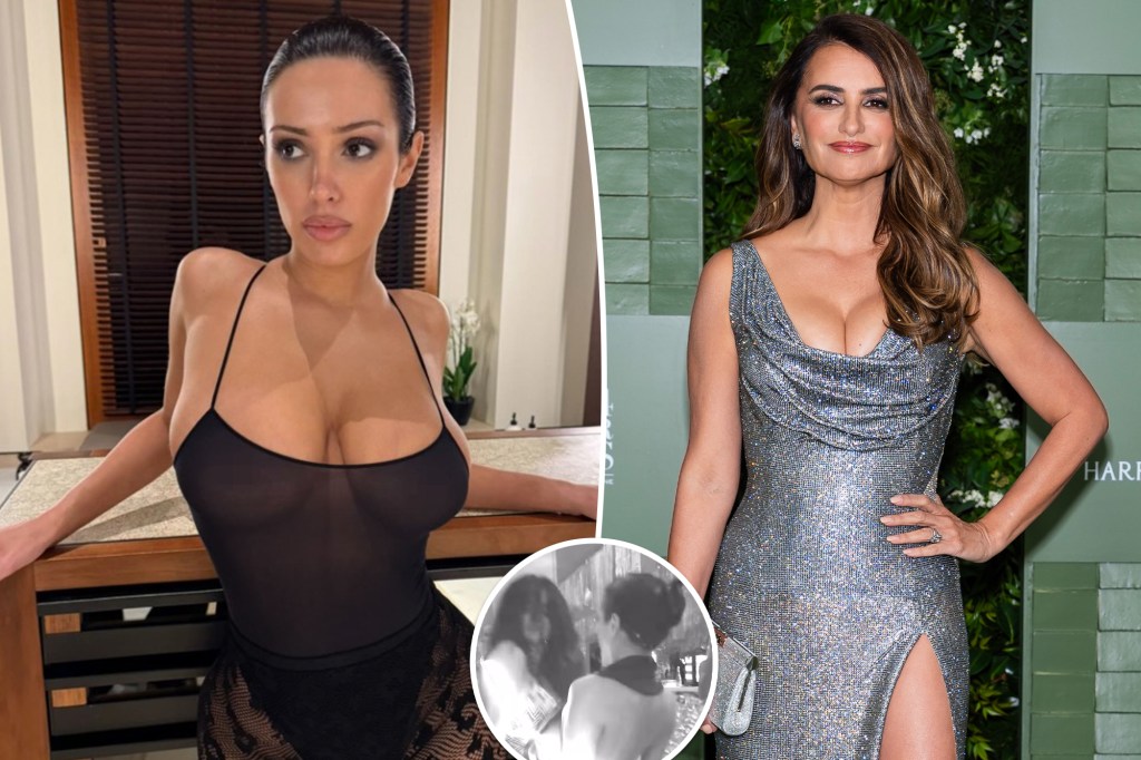 Bianca Censori gyrates with Penélope Cruz on the dance floor while celebrating 30th birthday