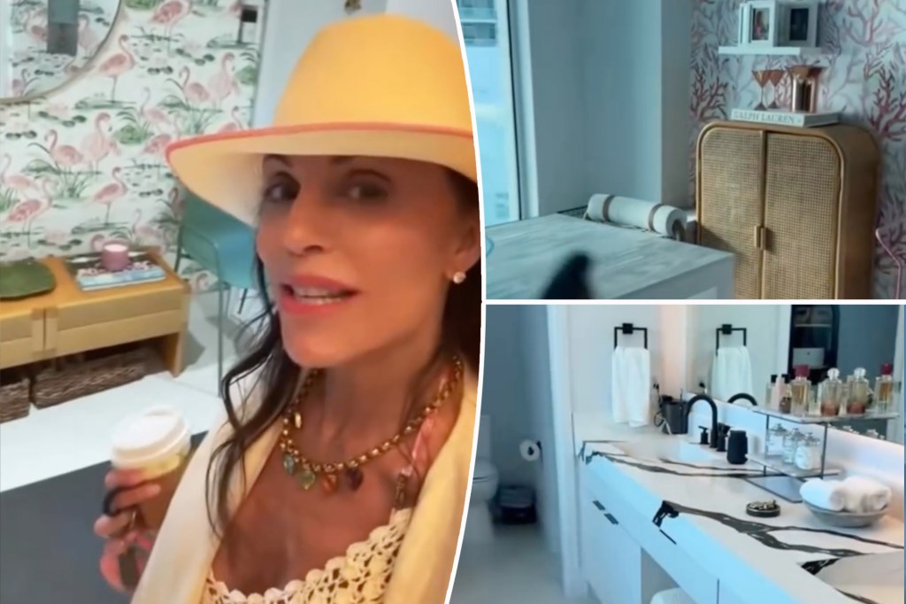 Inside Bethenny Frankel’s Miami apartment: Chic makeup storage, stick-on wallpaper and more