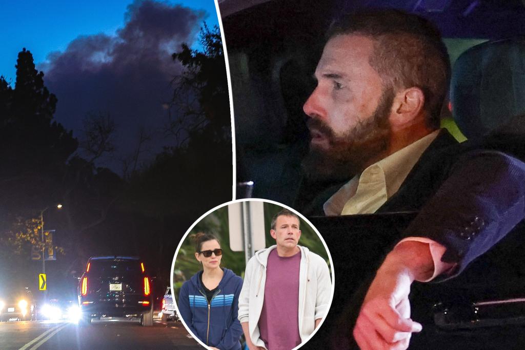 Concerned Ben Affleck flees to ex Jennifer Garner’s home as Palisades Fire forces him to evacuate