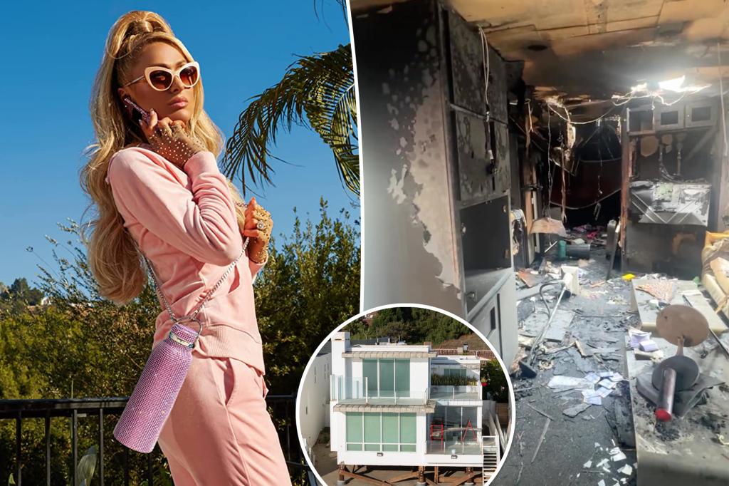 Paris Hilton’s Malibu beach home burned down in Palisades blaze — 5 months after accidental fire on music video set