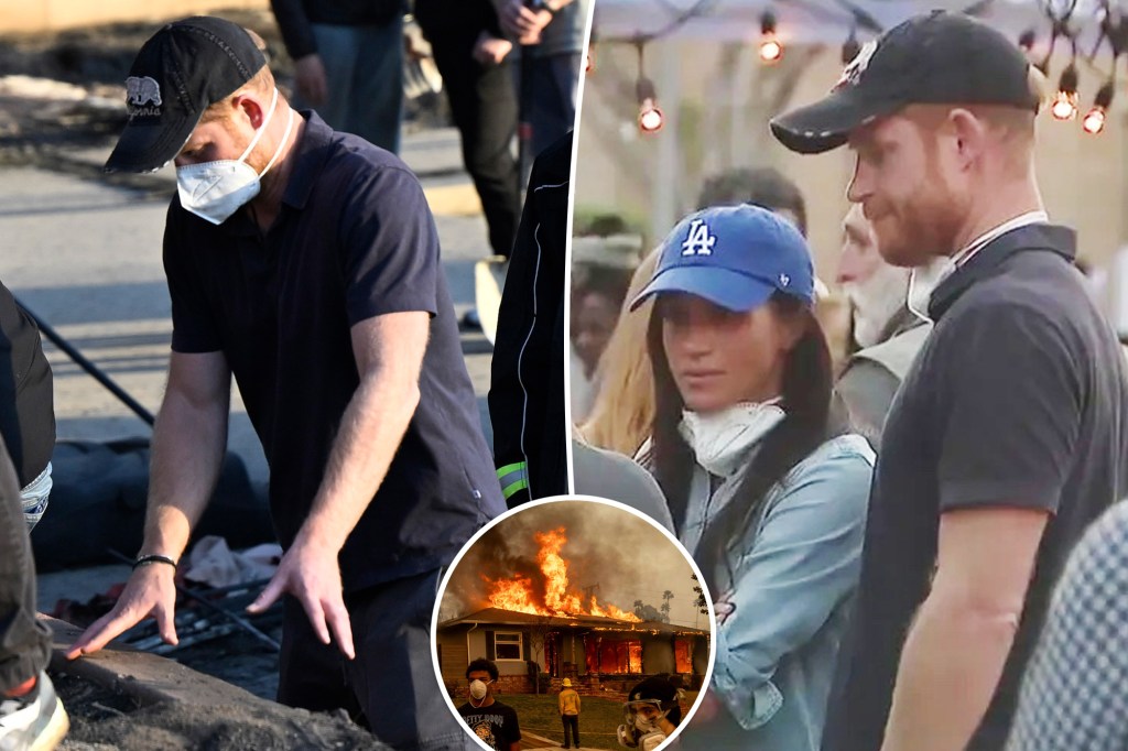 Prince Harry makes heartfelt gesture to LA fire victim during visit with Meghan Markle