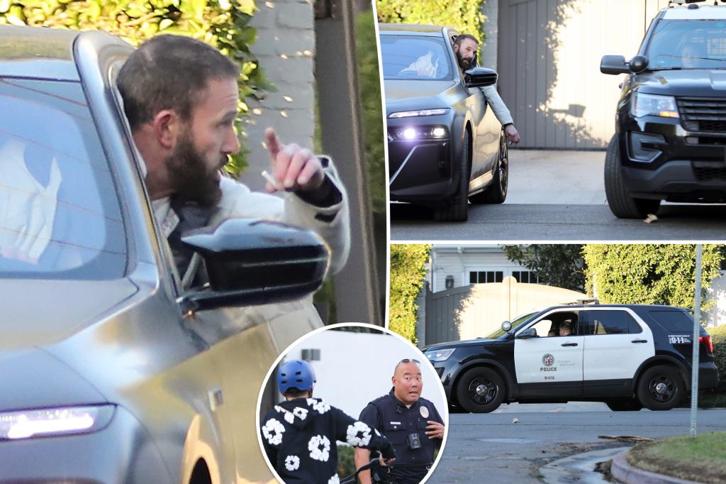 Ben Affleck has heated conversation with cops outside LA home after FBI visit