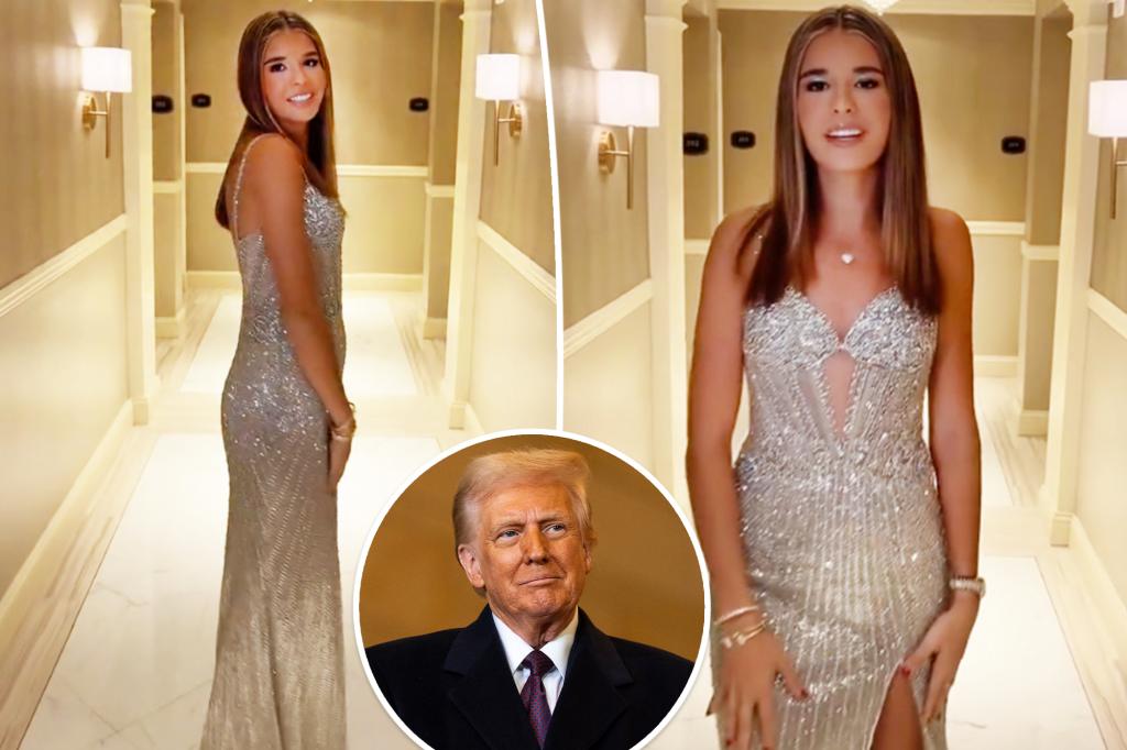 Kai Trump shines in Sherri Hill for Donald Trump’s inaugural ball