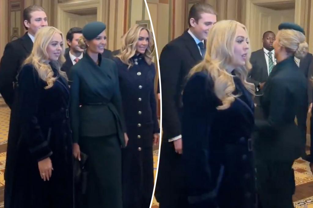 Barron Trump hilariously photobombs half-sisters Ivanka and Tiffany at dad’s inauguration