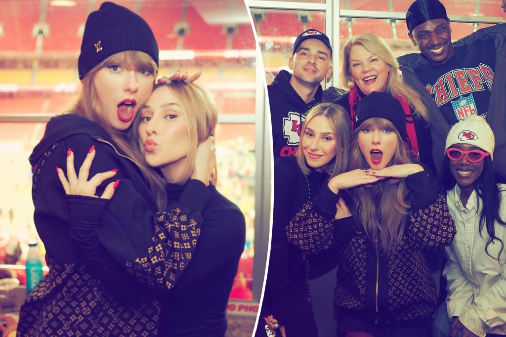 Taylor Swift parties with Ashley Avignone and pals in new photos from packed Chiefs suite