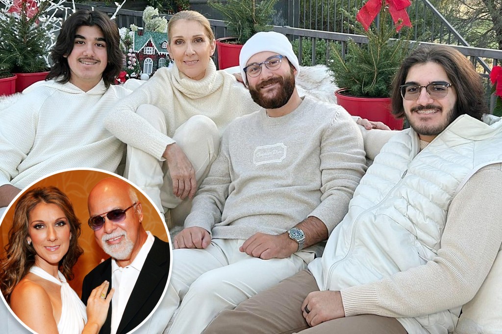 Celine Dion shares rare photo with 3 sons while honoring late husband René Angélil