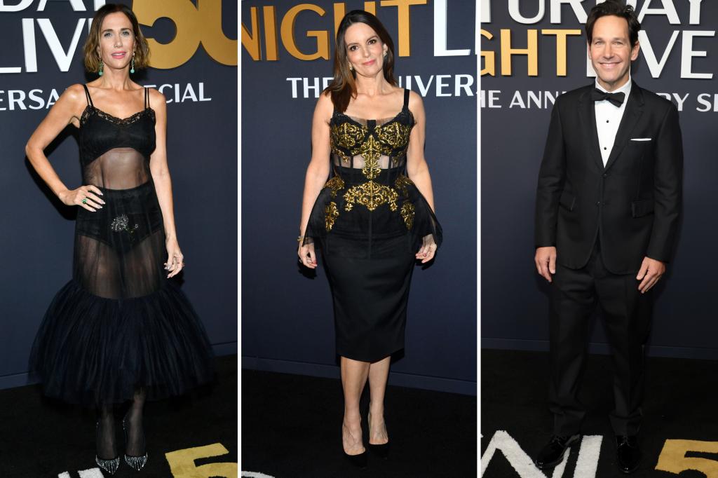 ‘SNL50: The Anniversary Special’ red carpet: Tina Fey, Kristen Wiig, Paul Rudd and more