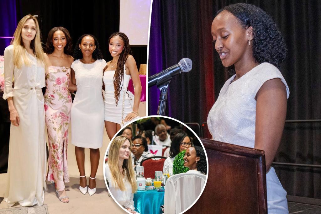 Angelina Jolie supports daughter Zahara’s keynote speech at mother-daughter brunch in Alabama