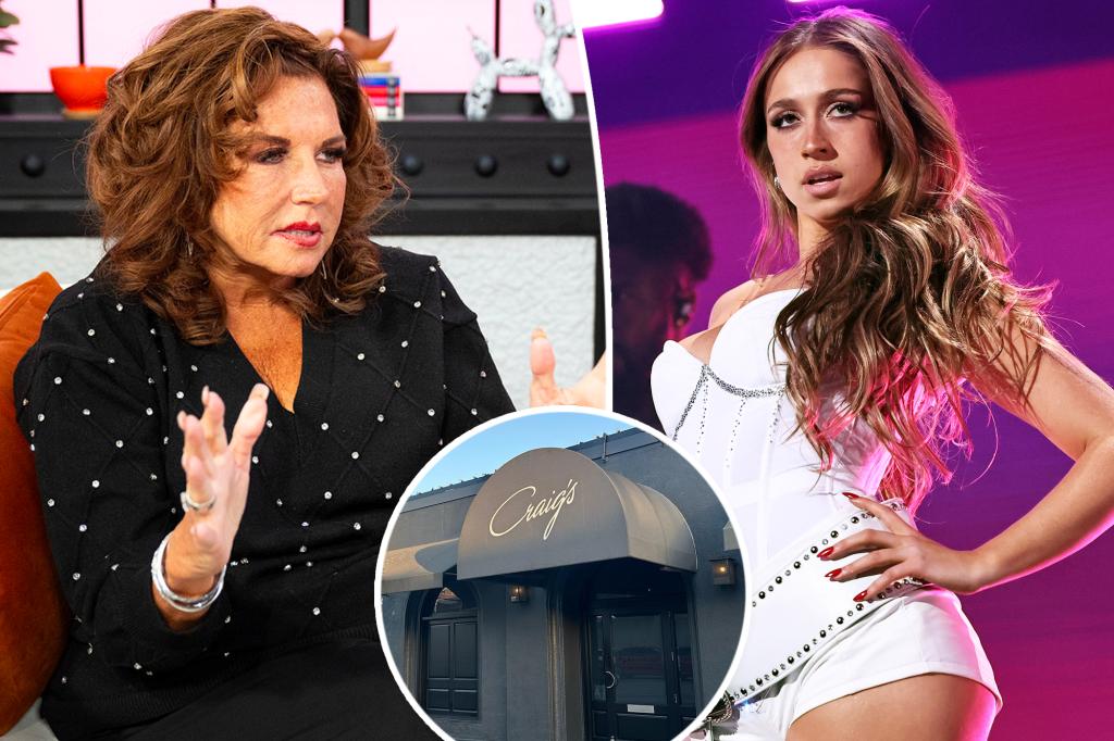 ‘Dance Moms’ star Abby Lee Miller claims she was snubbed by Tate McRae at trendy LA restaurant: ‘Didn’t even look at me’