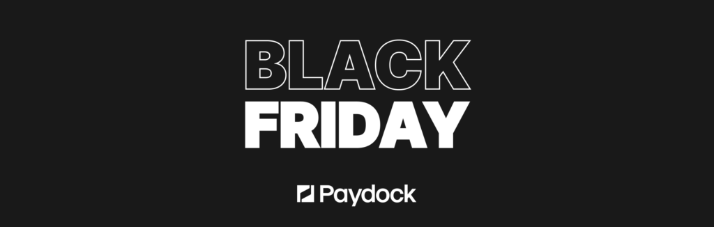 Paydock's black friday banner.