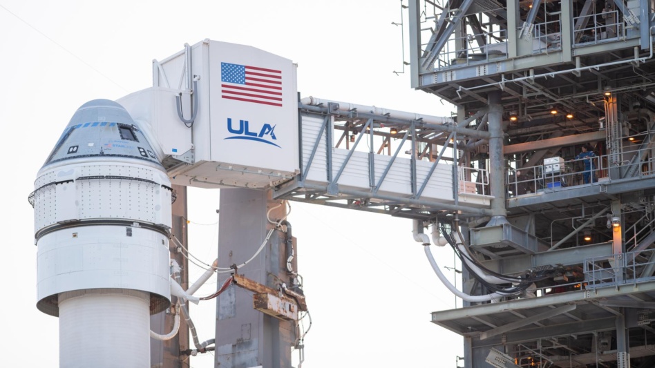 Astronaut Suni Williams on the crew access tower before boarding the Starliner on May 6. Image: NASA/Joel Kowsky.