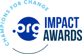 Org Impact Awards in white text