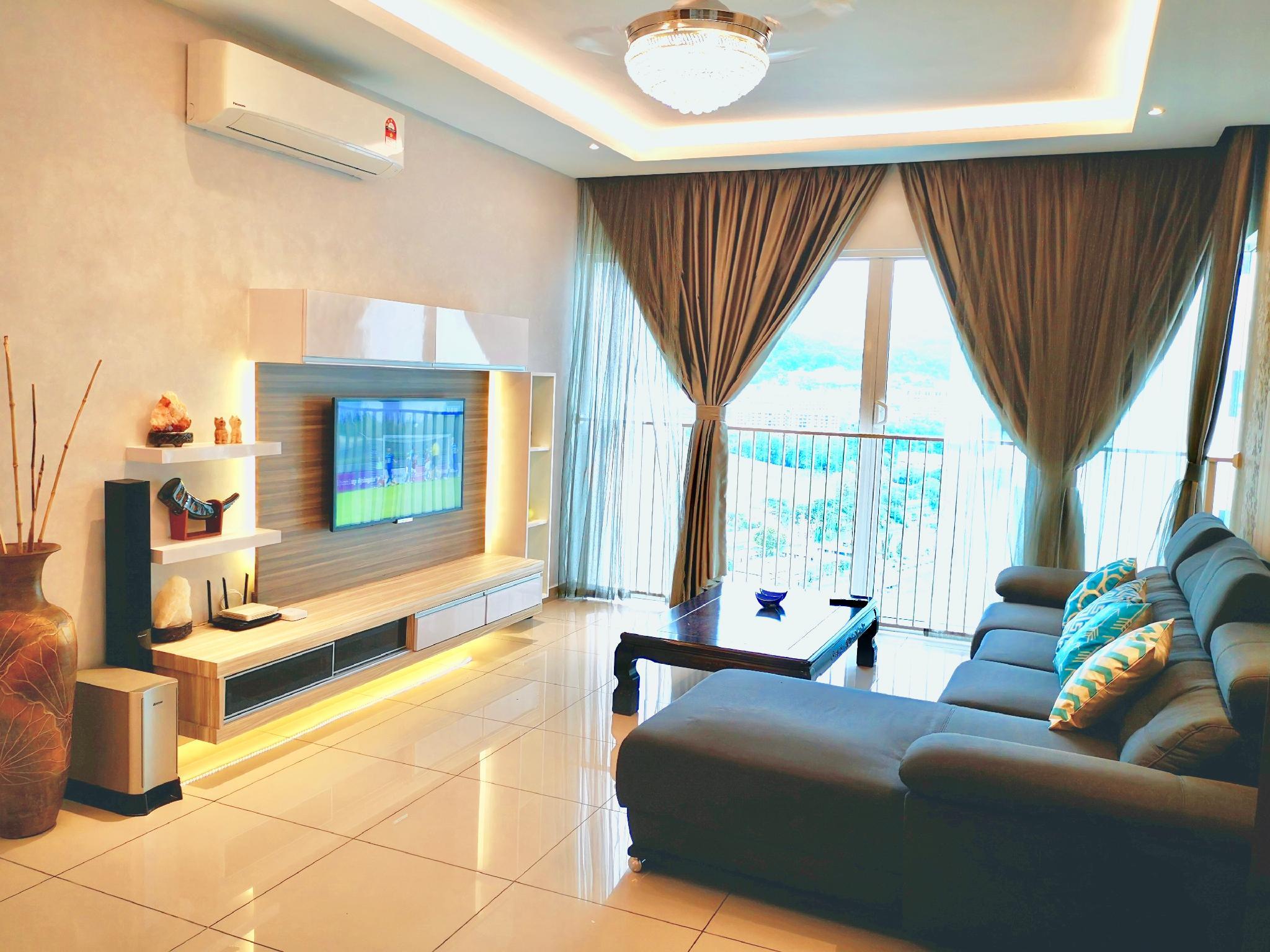 Penang Luxury3br3bath airport fast wifi 3房式豪华公寓套房 room