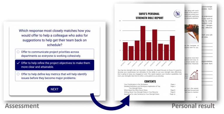 C-business recruiting assessment tool