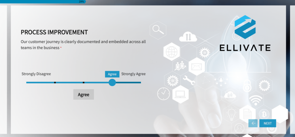 Ellivate assessment screenshot 2