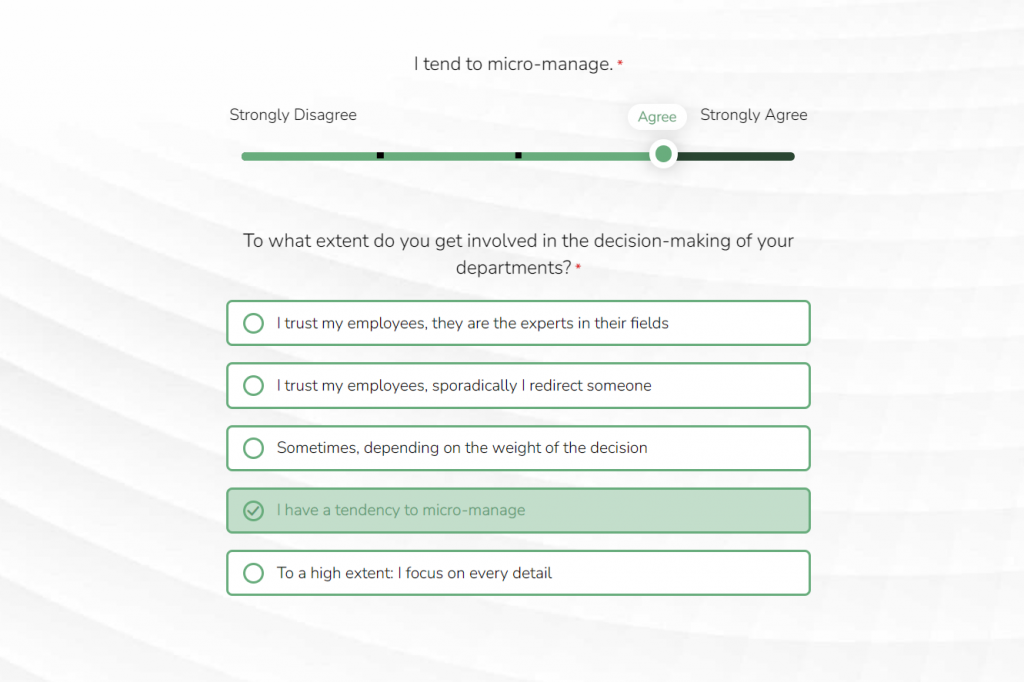 How to create an assessement: different question types